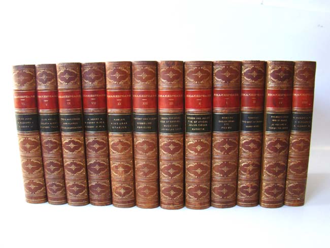 The Complete Works of William Shakespeare in 12 volumnes published in 1872
